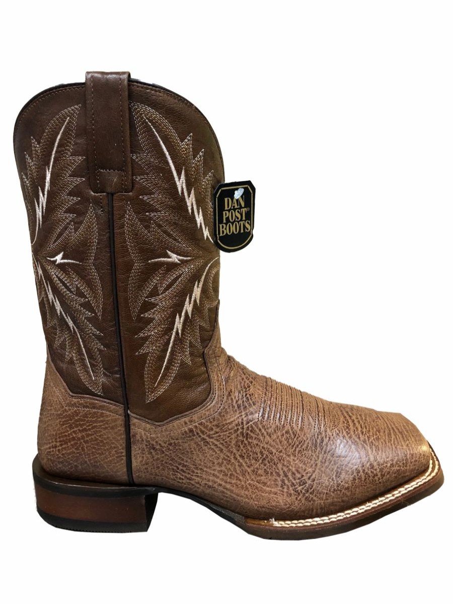 Cowboy * | Dan Post Boot Co 'Dan Post' Men'S 11 Western Square Toe Brown / Cognac