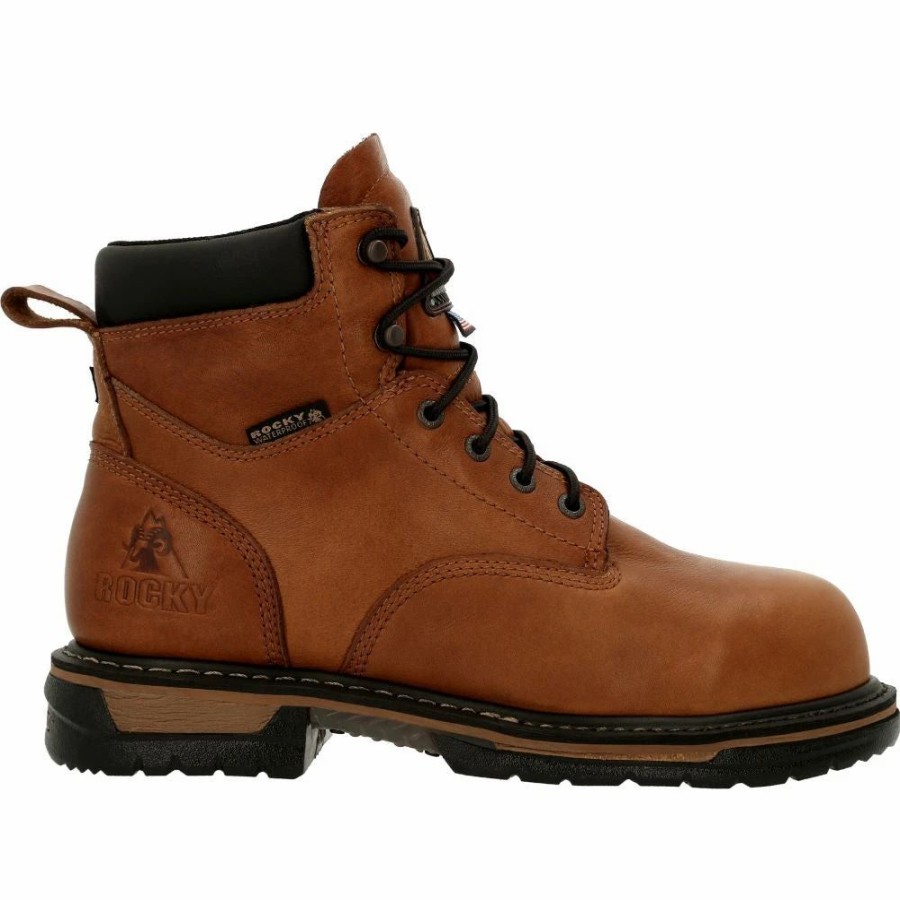 Work * | Rocky' Men'S 6 Ironclad Eh Wp Steel Toe Brown