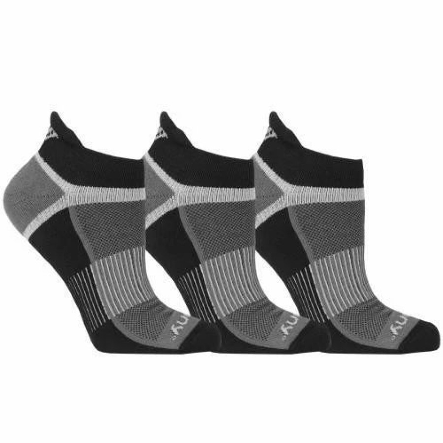 Accessories * | Saucony' Men'S Inferno No Show Tab 3-Pack Socks Black / Gray