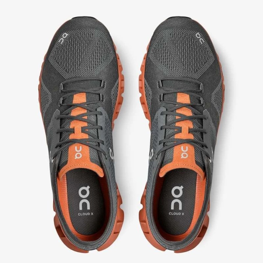 Athletic * | On Running' Men'S Cloud X Rust / Rock