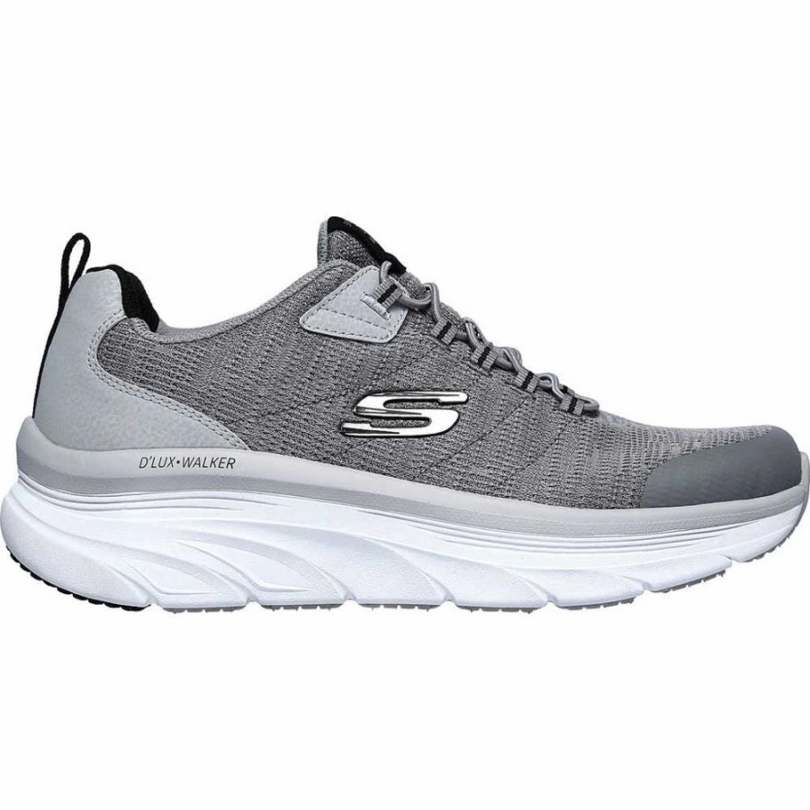 Athletic * | Skechers' Men'S D'Lux Walker-Pensive Gray / Black