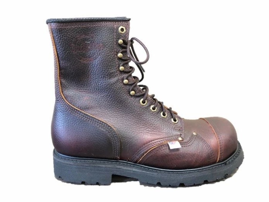 Work * | Trav'S Outfitter 'Cove' Men'S 8 Tower Climber Steel Toe Brown