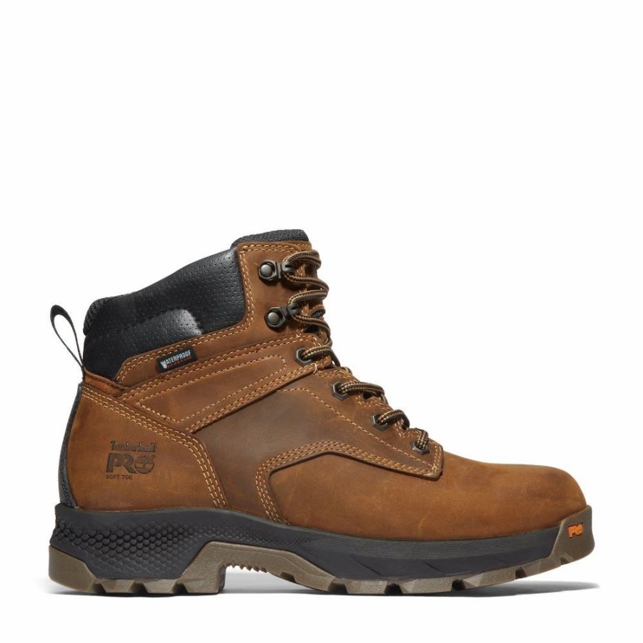 Work * | Timberland Pro' Men'S 6 Titan Ev Wp Soft Toe Brown