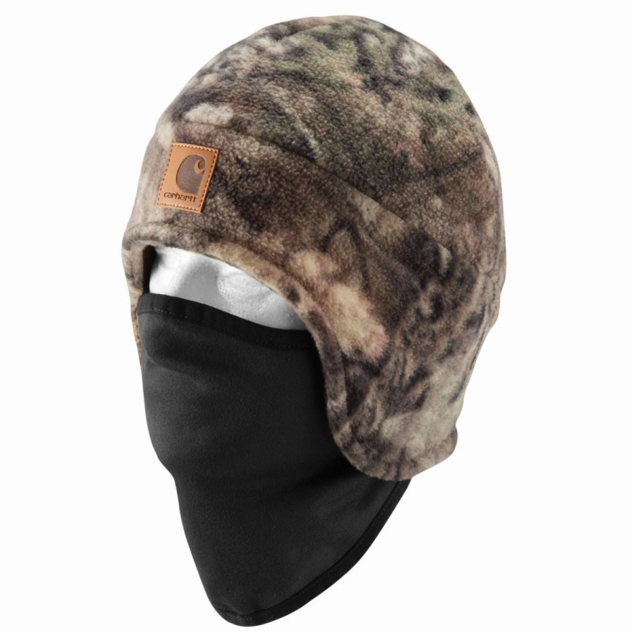 Accessories * | Carhartt' Men'S Fleece 2-In-1 Headwear Mossy Oak Break-Up Country