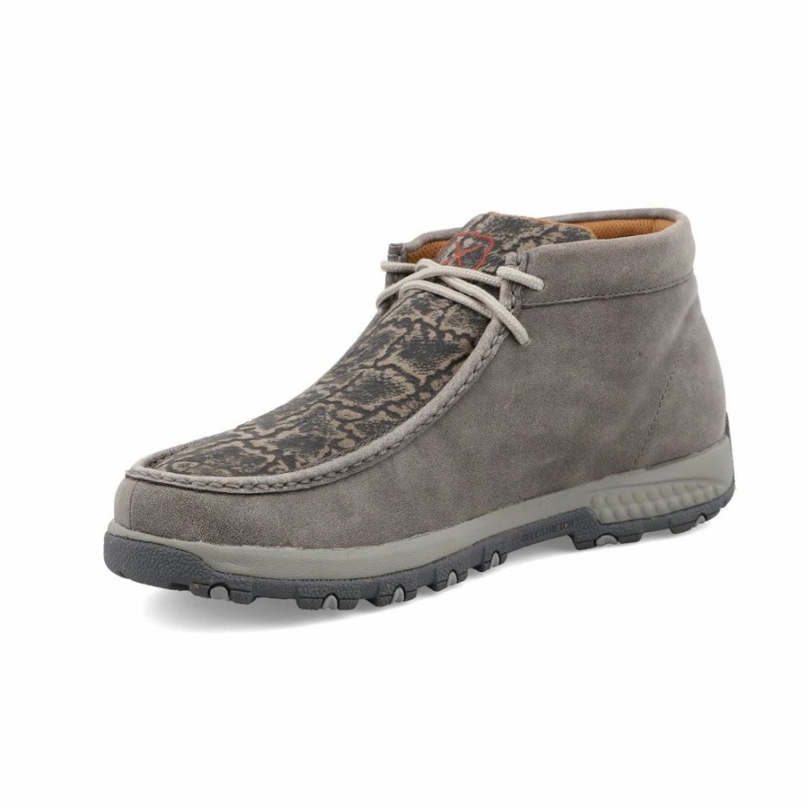 Casual & Dress * | Twisted X Boots 'Twisted X' Men'S Chukka Driving Moc Grey / Grey Elephant