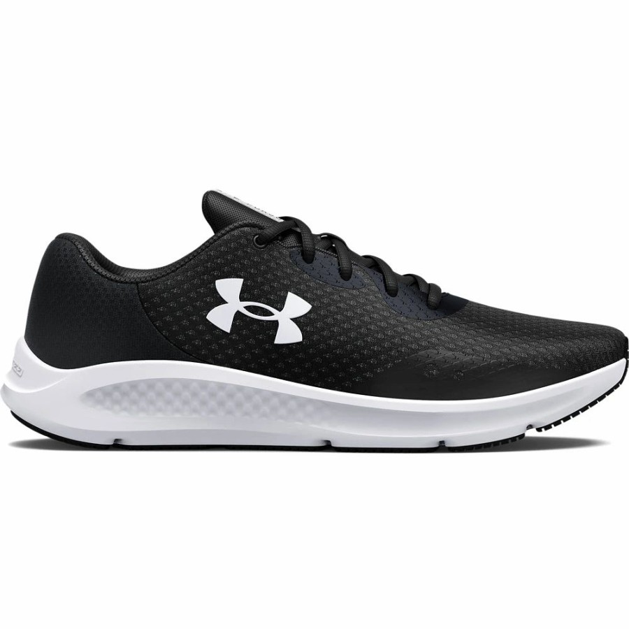 Athletic * | Under Armour' Men'S Charged Pursuit 3 Black / White