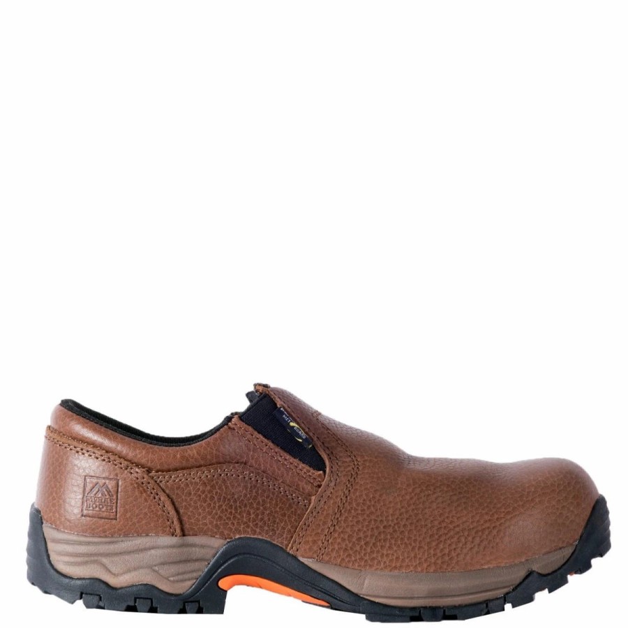 Work * | Dan Post Boot Co 'Mcrae' Men'S 3 Internal Met Guard Comp Toe Slip-On Brown