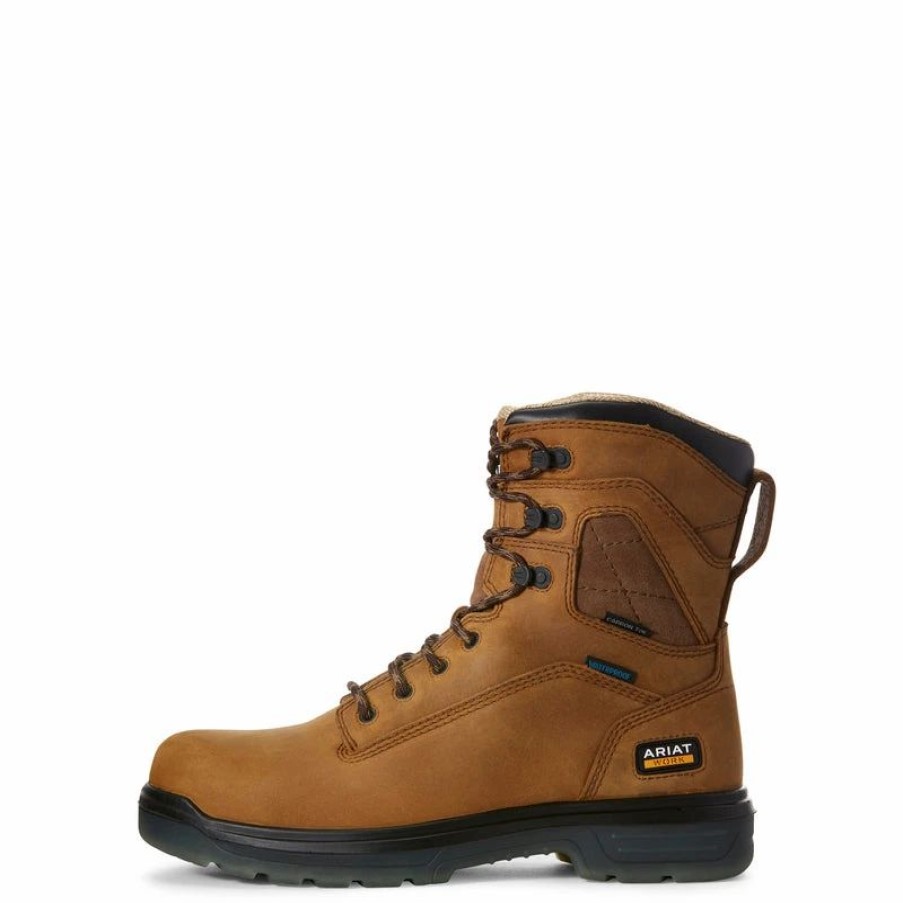 Work * | Ariat' Men'S 8 Turbo Wp Carbon Toe Aged Bark