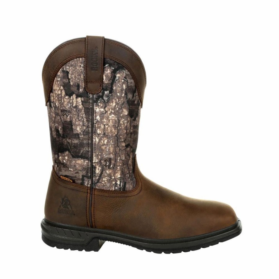 Work * | Rocky' Men'S 11 Worksmart 400G Wp Western Soft Toe Realtree Timber