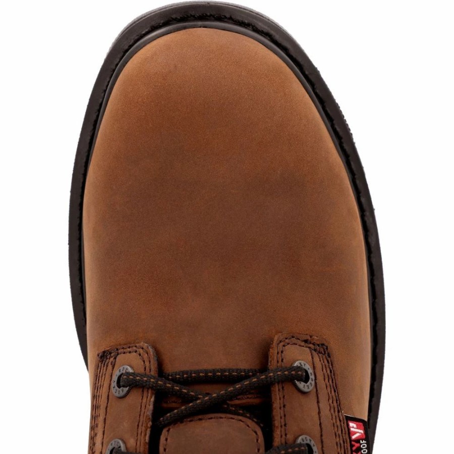 Work * | Rocky' Men'S 8 Rams Horn Eh Wp Comp Toe Dark Brown