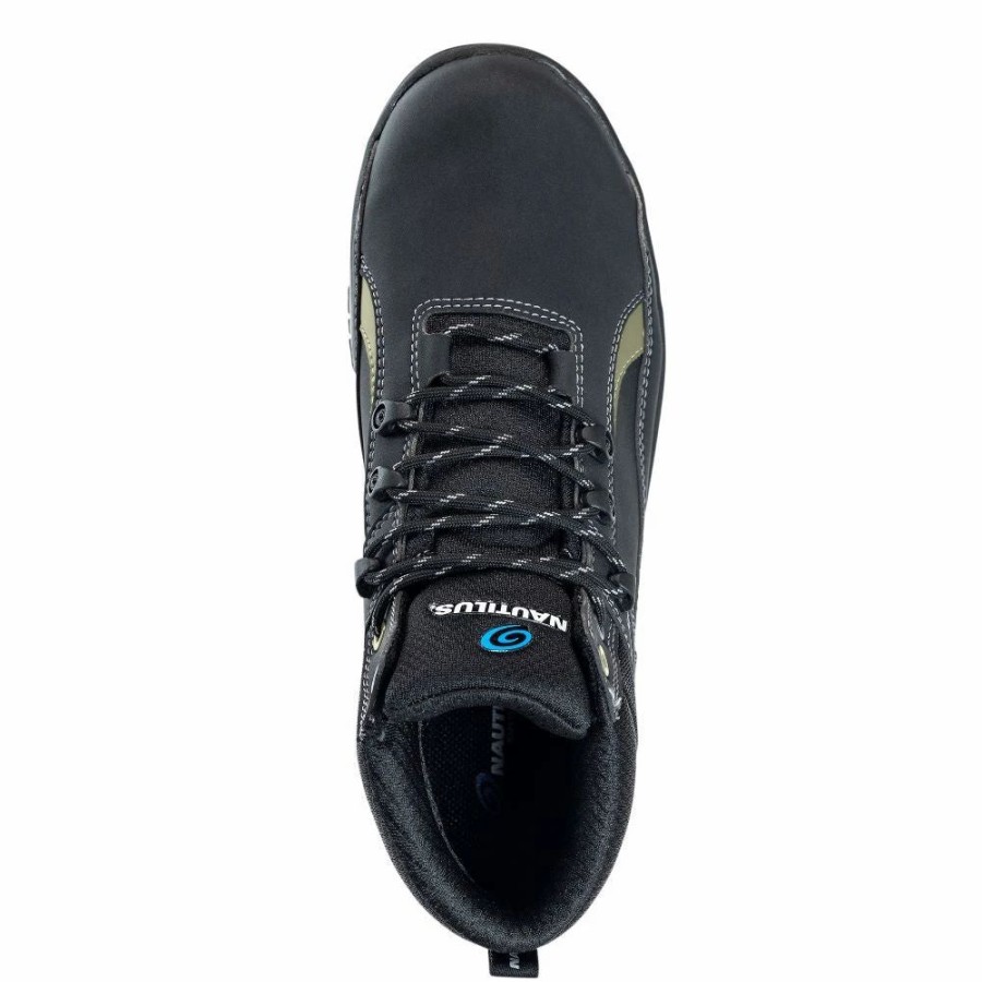 Work * | Nautilus' Men'S Urban Int. Metguard Eh Sr Alloy Toe Black / Olive