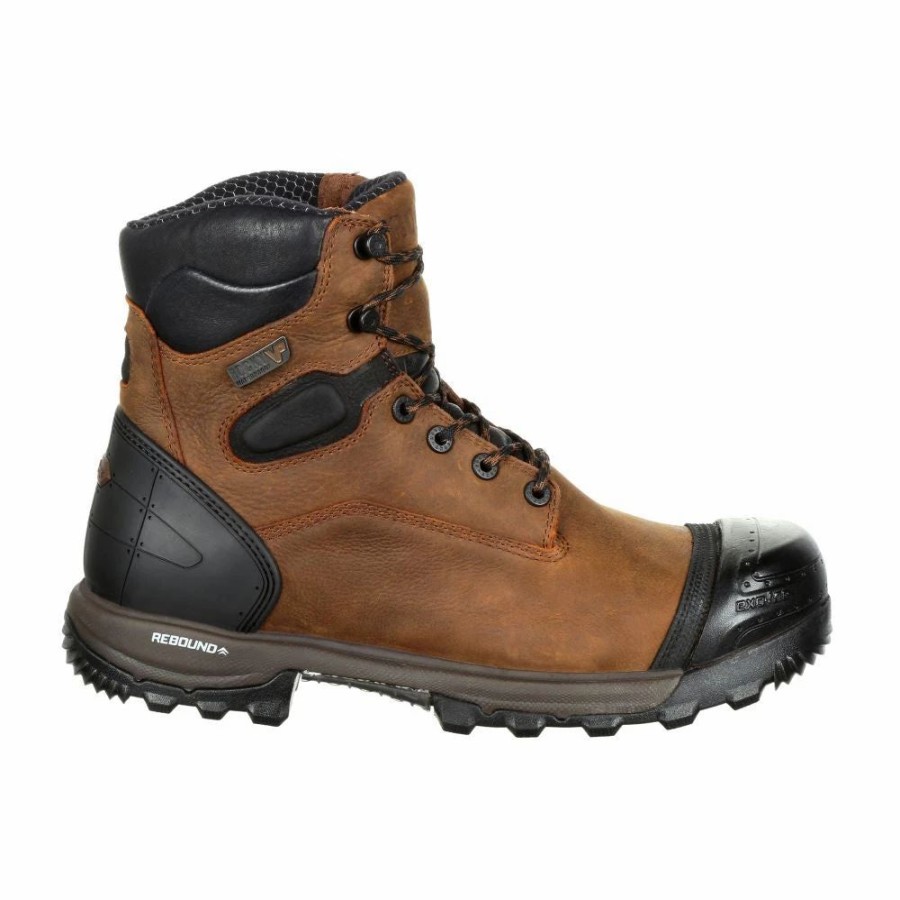 Work * | Rocky' Men'S 6 Xo Toe Eh Wp Comp Toe Brown