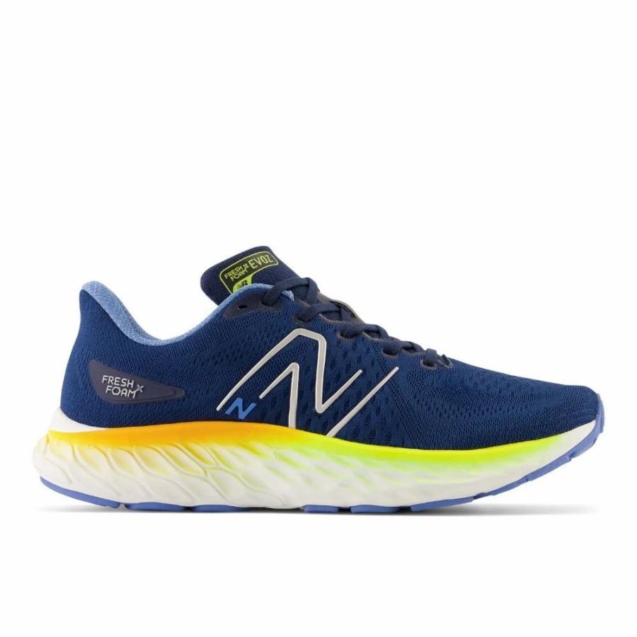 Athletic * | New Balance' Men'S Fresh Foam X Evoz V3 Nb Navy W/Heritage Blue & Cosmic Pineapple