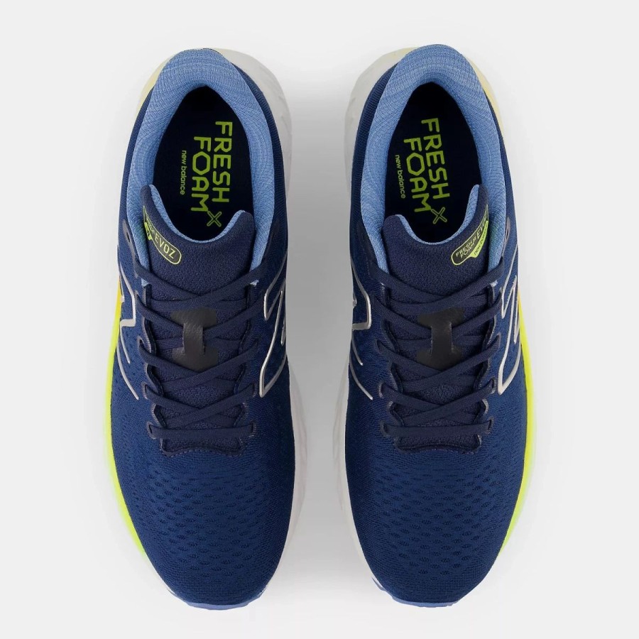 Athletic * | New Balance' Men'S Fresh Foam X Evoz V3 Nb Navy W/Heritage Blue & Cosmic Pineapple