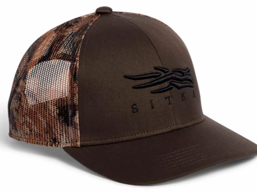 Accessories * | Sitka Wear And Equipment 'Sitka' Men'S Icon Mid Profile Trucker Cap Earth / Waterfowl Marsh