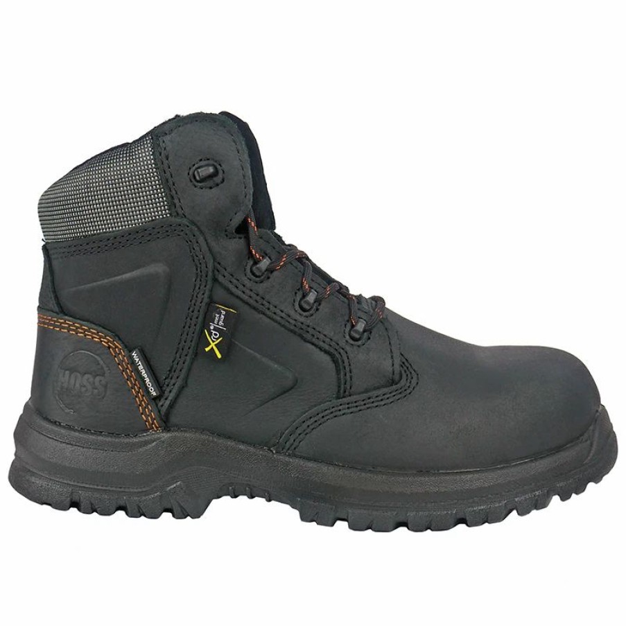 Work * | Hoss Boot Company 'Hoss Boots' Men'S 6 Prowl Int. Metguard Eh Wp Comp Toe Black