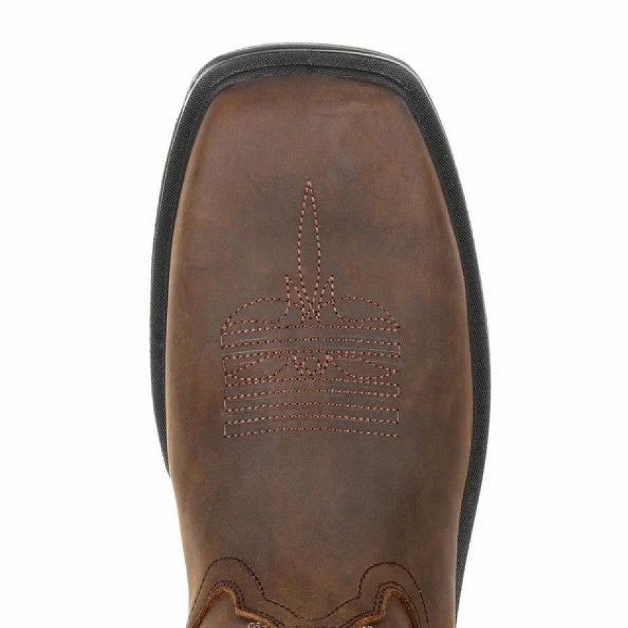 Cowboy * | Rocky' Men'S 11 Worksmart Sr Wp Western Brown