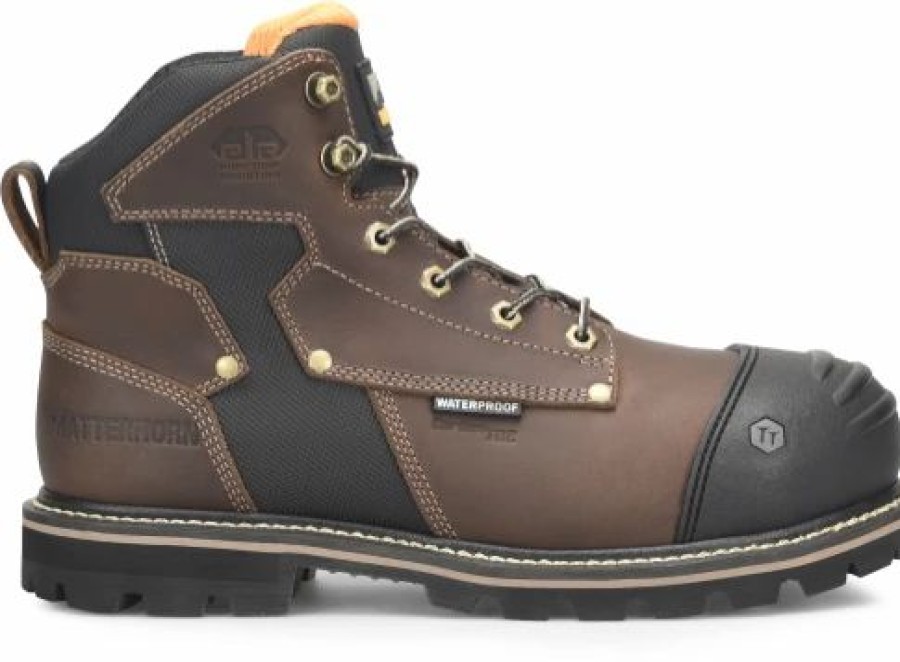 Work * | Double H 'Matterhorn' Men'S 6 I-Beam Int. Metguard Eh Wp Comp Toe Brown