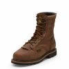 Work * | Justin Brands 'Justin' Men'S 8 Pulley Wp Internal Met Guard Dark Tan