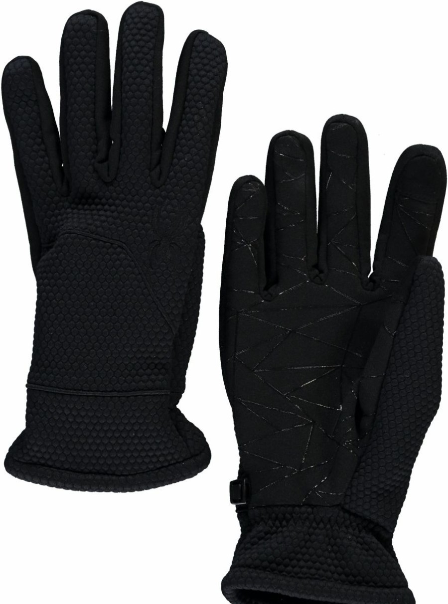 Accessories * | Spyder Active Sports 'Spyder' Men'S Encore Gloves Black