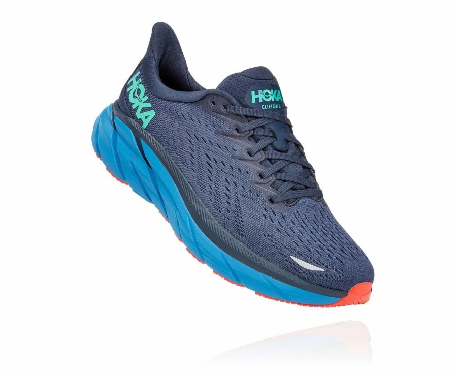 Athletic * | Hoka' Men'S Clifton 8 Outer Space / Vallarta Blue