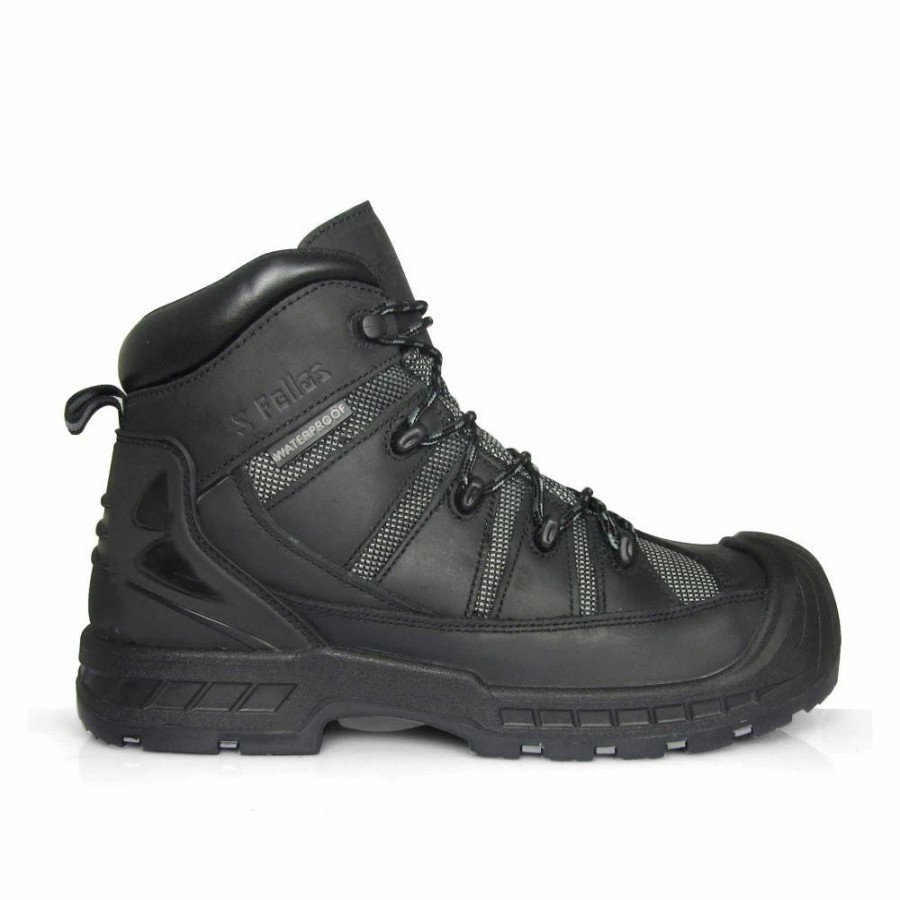 Work * | Genuine Grip' Men'S Trekker Eh Pr Wp Comp Toe Hiker Black