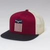 Accessories * | Kimes Ranch' Men'S Cody Trucker Cap Burgundy