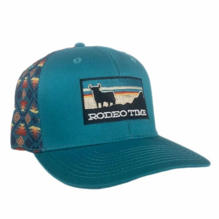 Accessories * | Dale Brisby' Men'S Sunset Santa Fe Cap Teal