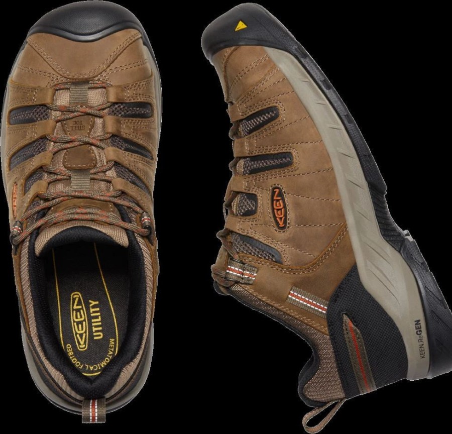 Work * | Keen Utility' Men'S Flint Ii Eh Steel Toe Shitake / Rust