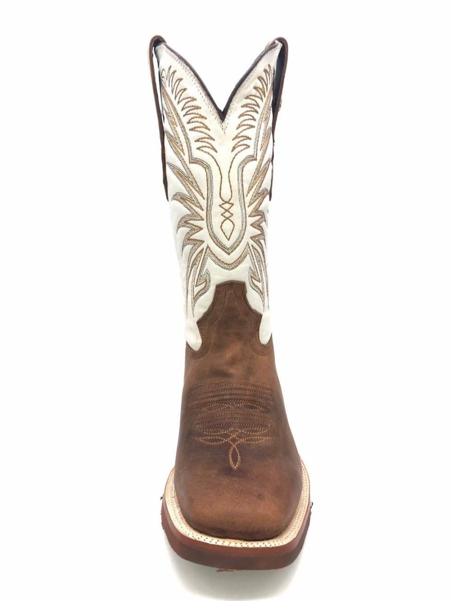 Cowboy * | Tanner Mark Boots 'Tanner Mark' Men'S 13 Western Square Toe Brown / Bone