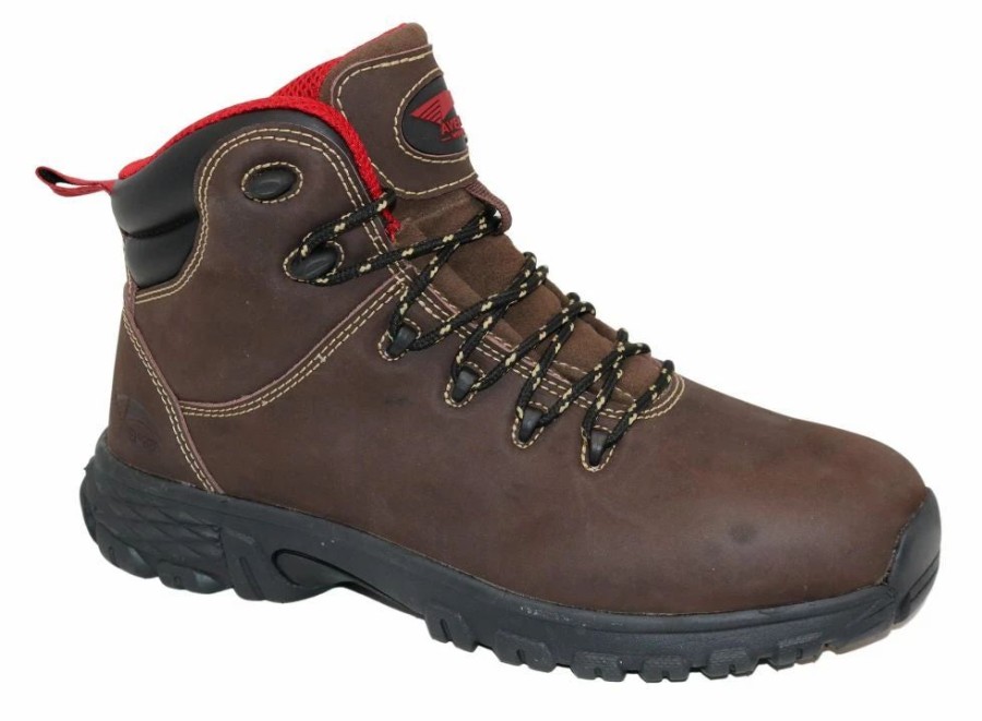 Work * | Avenger' Men'S 6 Flight Esd Sr Wp Alloy Toe Brown