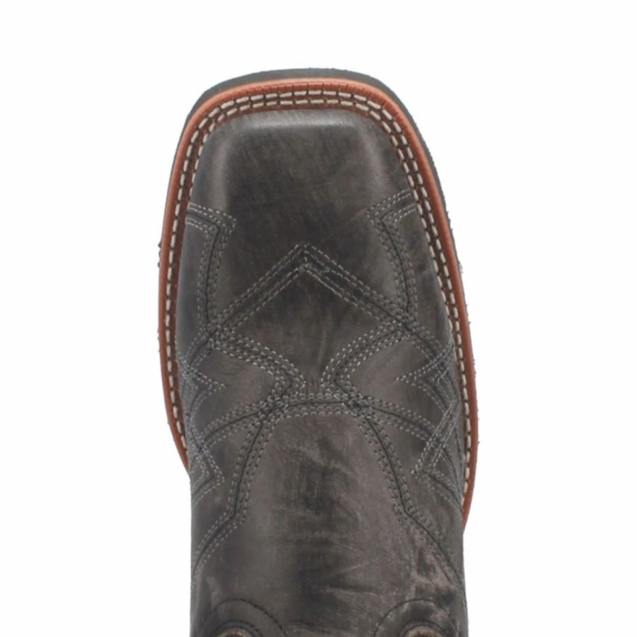 Cowboy * | Laredo' Men'S 12 Axel Western Square Toe Charcoal Black