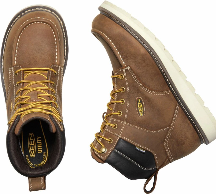 Work * | Keen Utility' Men'S 6 Cincinnati Eh Wp Soft Toe Belgian / Sandshell