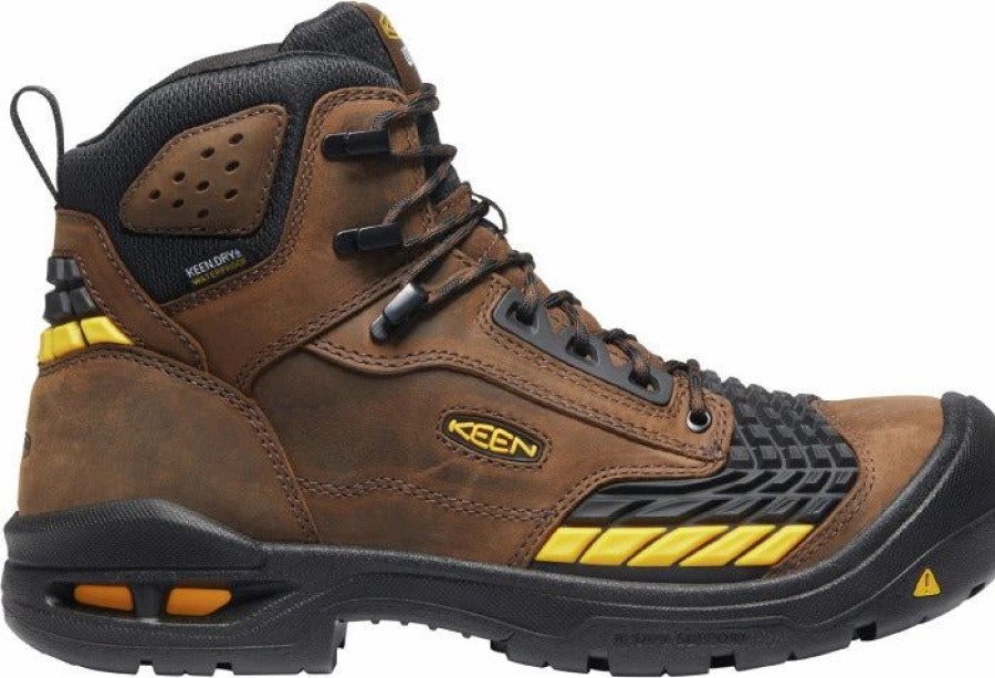 Work * | Keen Utility' Men'S 6 Troy Kbf Eh Wp Comp Toe Dark Earth / Black