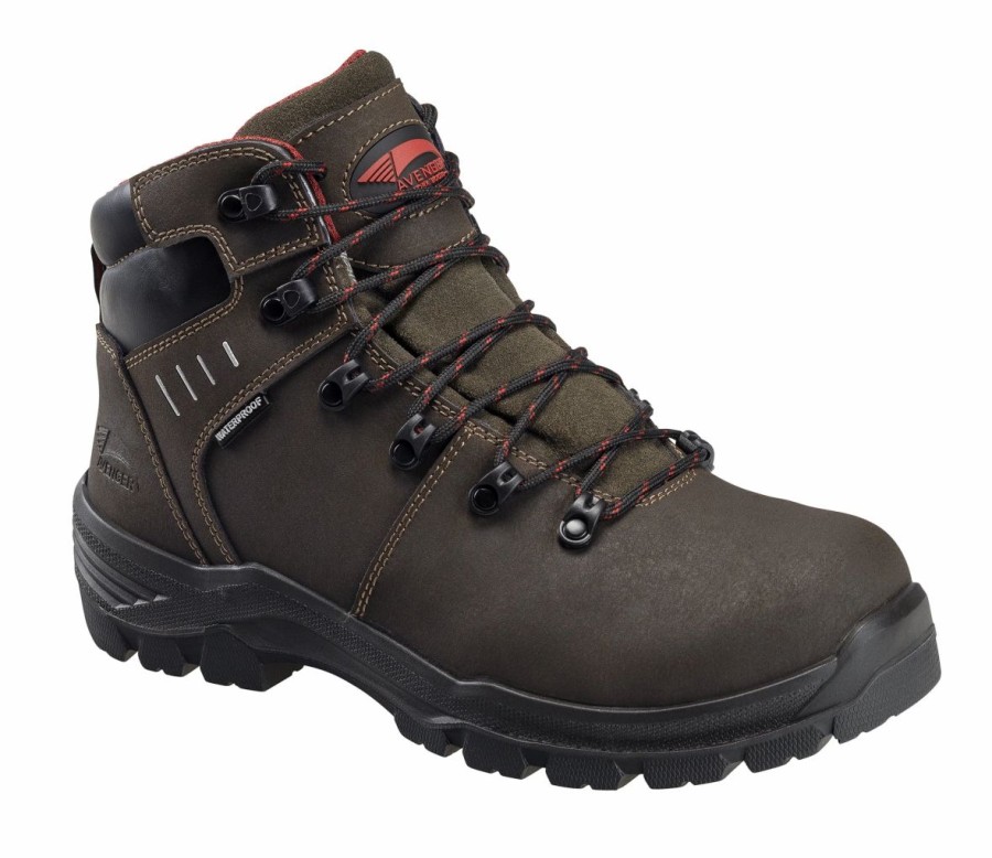 Work * | Avenger' Men'S 6 Foundation Eh Wp Int. Metguard Carbon Toe Hiker Brown