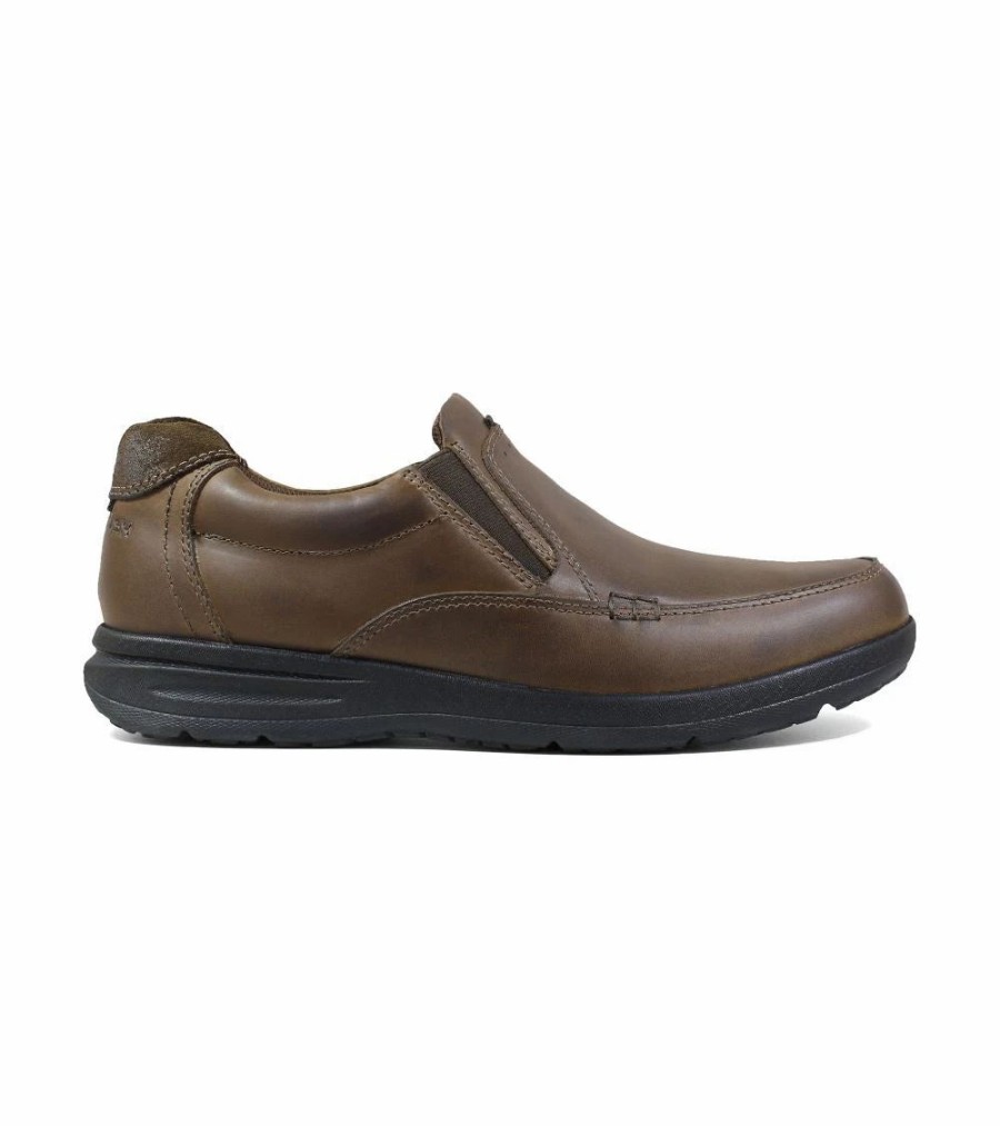 Casual & Dress * | Nunn Bush' Men'S Cam Moc Toe Slip On Brown Crazy Horse