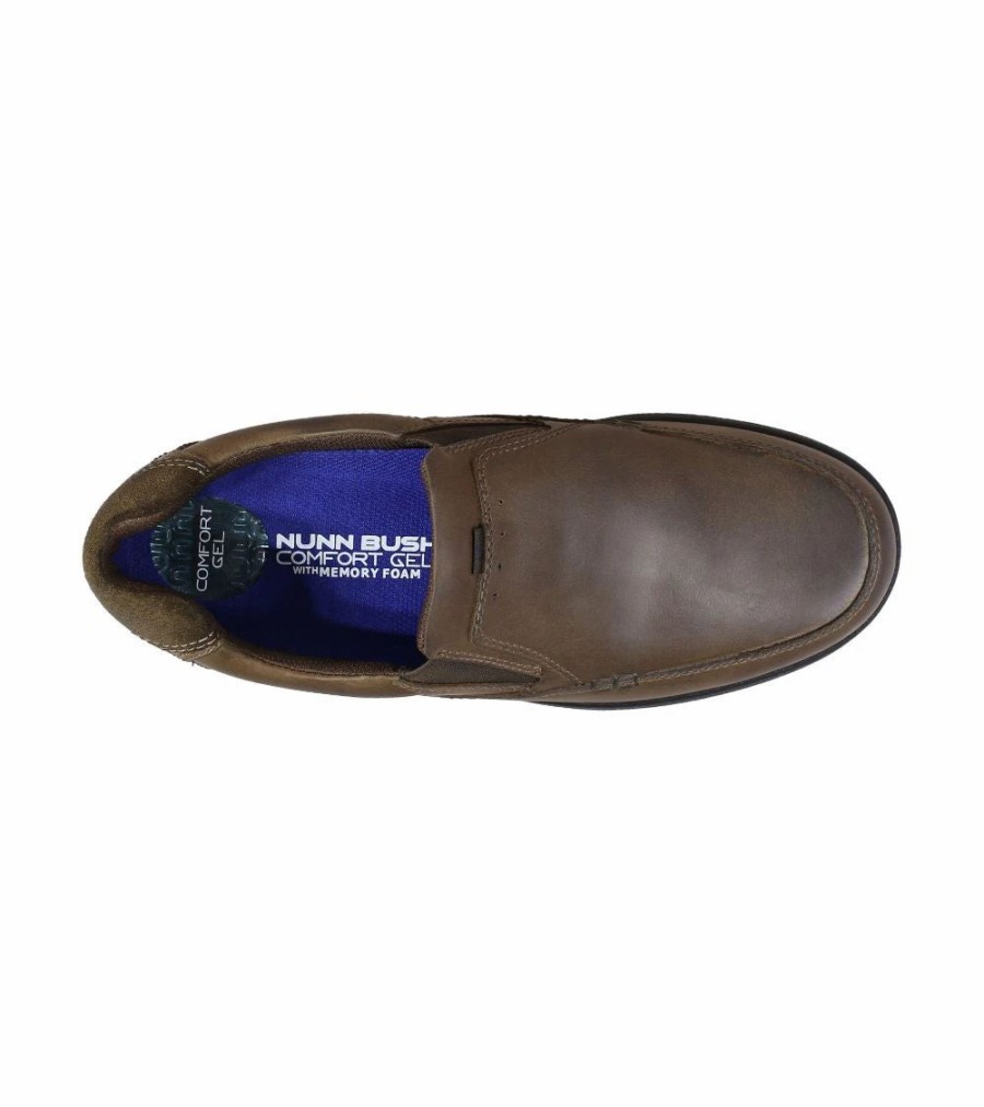 Casual & Dress * | Nunn Bush' Men'S Cam Moc Toe Slip On Brown Crazy Horse