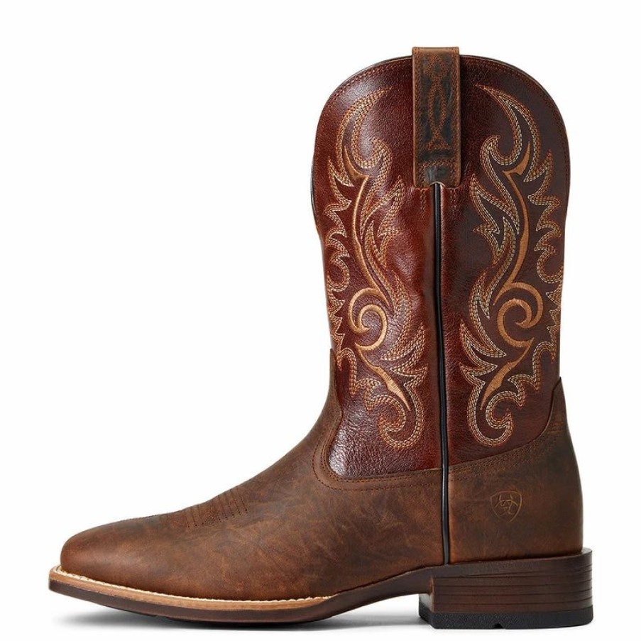 Cowboy * | Ariat' Men'S Lasco Ultra Square Toe Brown / Brown