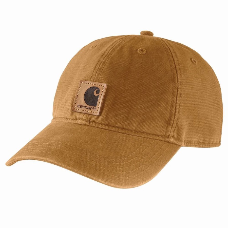 Accessories * | Carhartt' Men'S Adjustable Canvas Cap Carhartt Brown