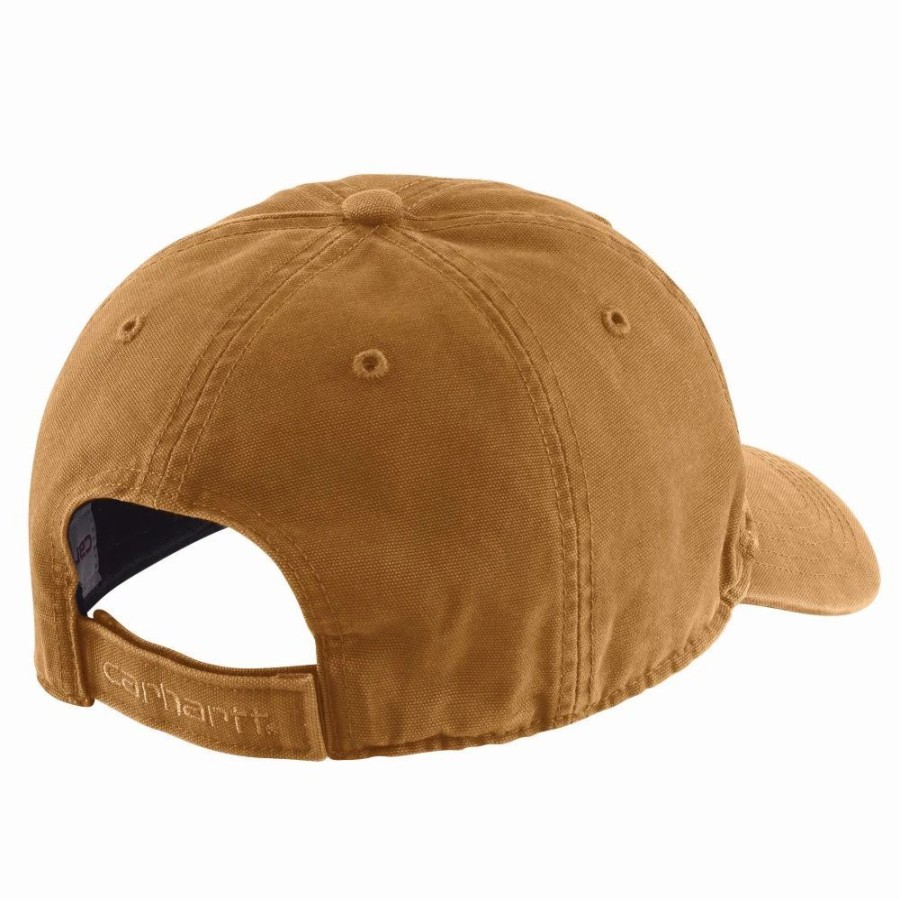 Accessories * | Carhartt' Men'S Adjustable Canvas Cap Carhartt Brown