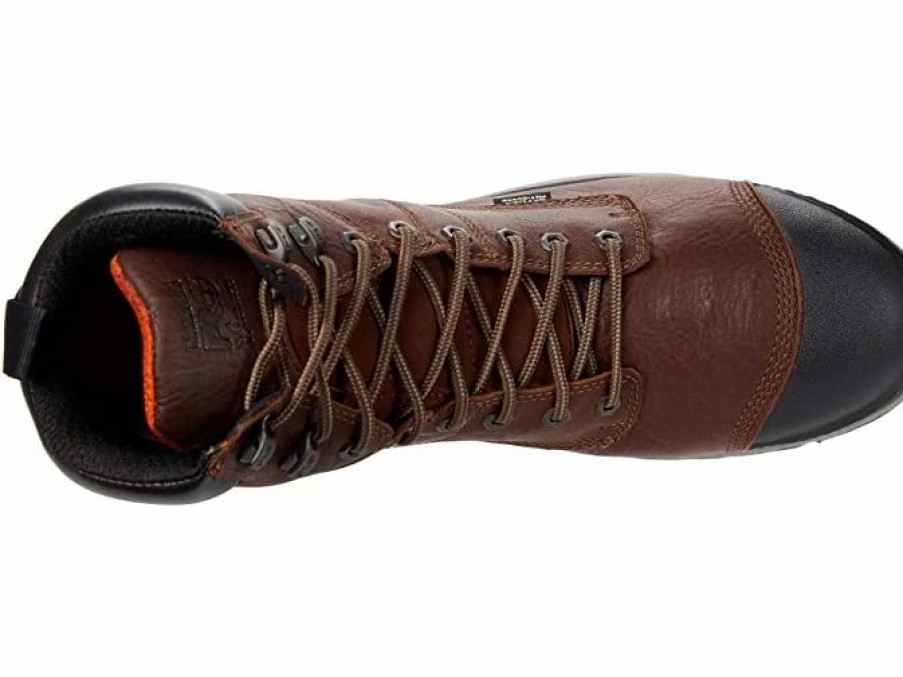 Work * | Timberland Pro' Men'S 8 Helix Hd Int. Metguard Wp Comp Toe Tempest Rancher Brown