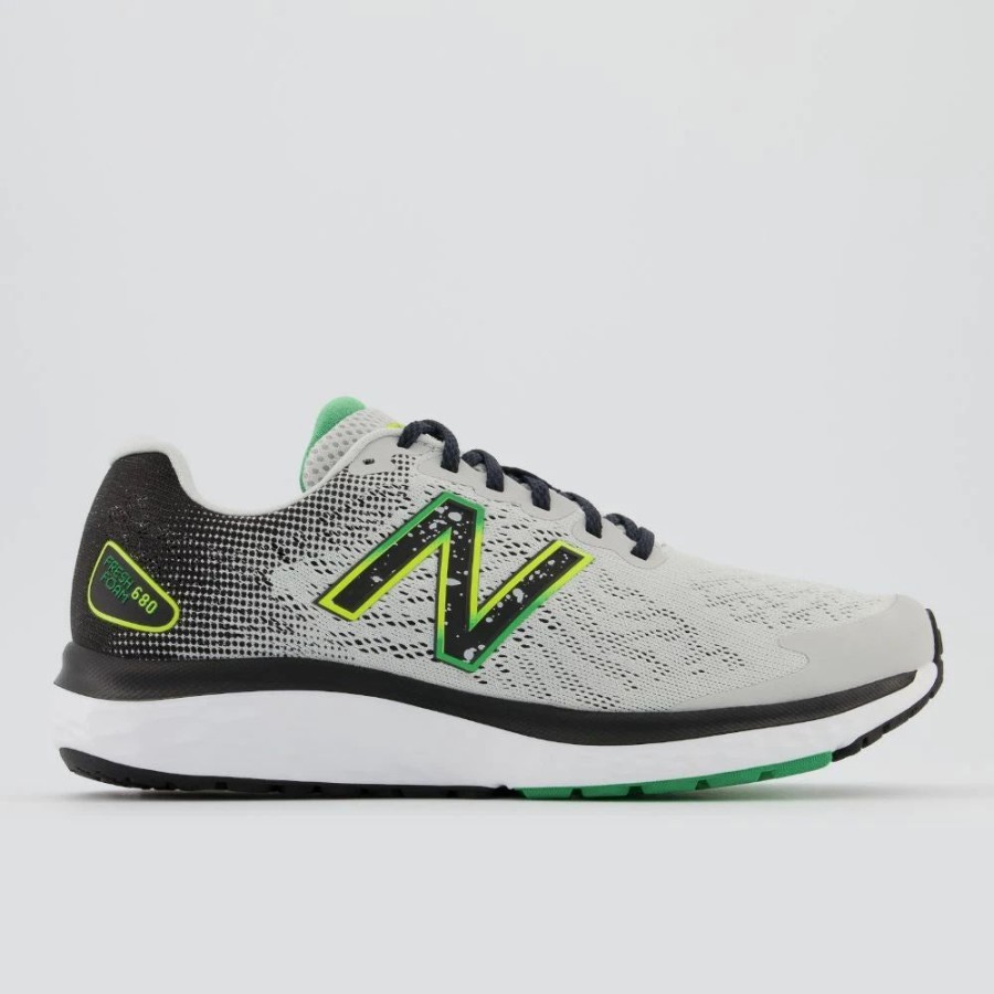 Athletic * | New Balance' Men'S Fresh Foam 680V7 Grey / Black & Lemonade