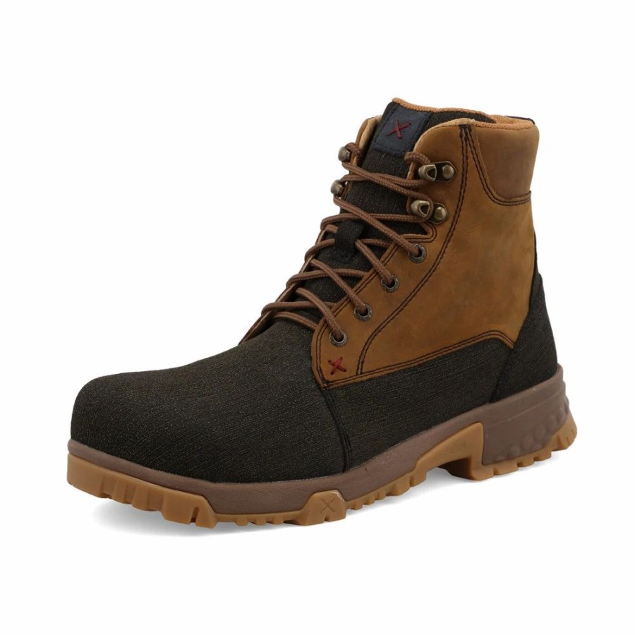 Work * | Twisted X Boots 'Twisted X' Men'S 6 Work Eh Alloy Toe Brown