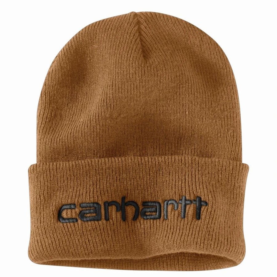 Accessories * | Carhartt' Men'S Insulated Cuffed Beanie Carhartt Brown