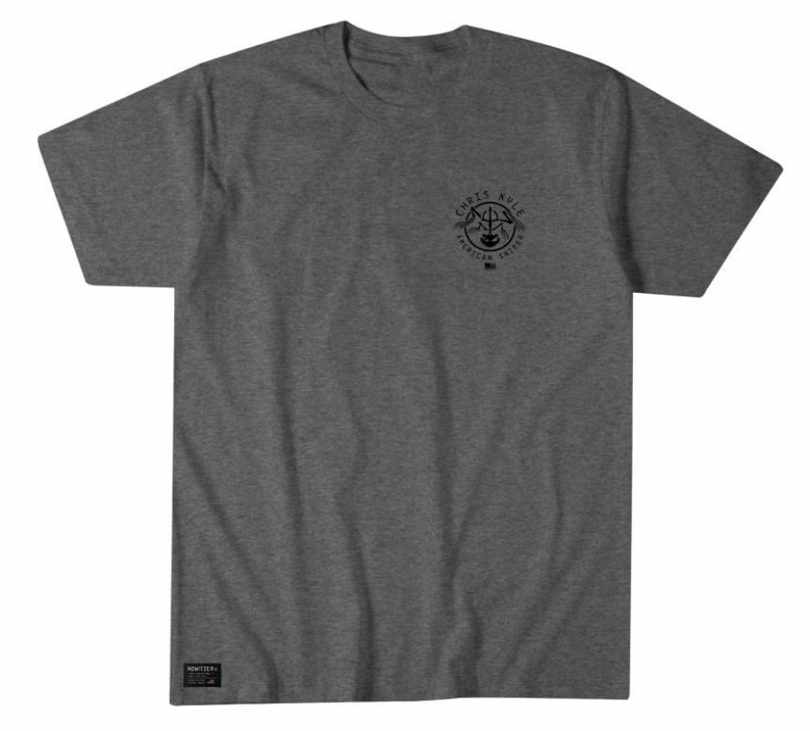 Work * | Howitzer Clothing 'Howitzer' Men'S Chris Kyle Spirit Short Sleeve Tee Graphite Heather