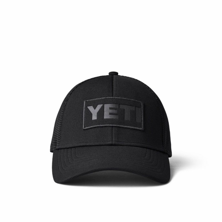 Accessories * | Yeti' Men'S Patch Trucker Hat Black