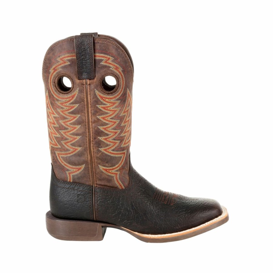 Work * | Durango' Men'S 12 Rebel Pro Dark Bay Western Square Toe Brown / Dark Bay