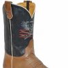 Cowboy * | Roper' Men'S 11 Conceal Carry 2Nd Amendment Western Square Toe Burnished Tan / Vintage Blue