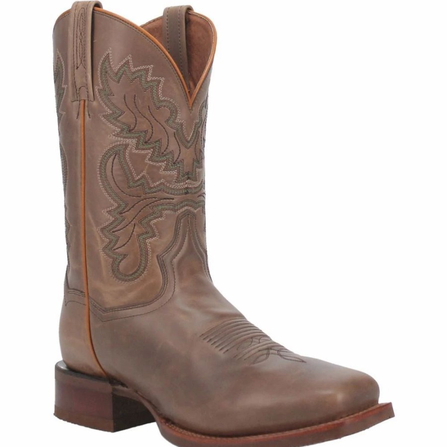 Cowboy * | Dan Post Boot Co 'Dan Post' Men'S 11 Cogburn Western Square Toe Taupe