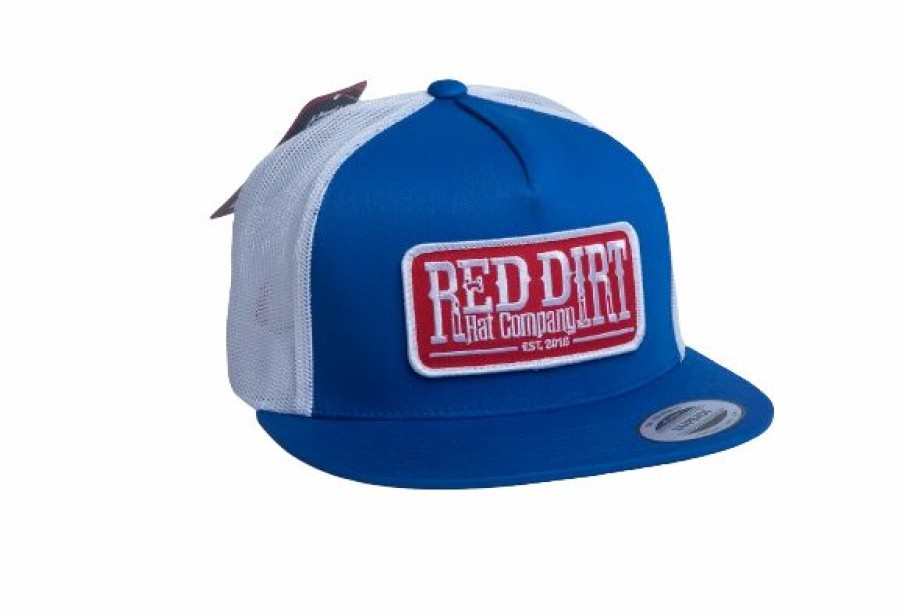 Accessories * | Red Dirt Hat Company' Men'S Tag Patch Cap Royal / White